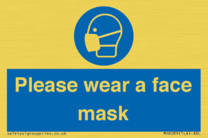 Please wear a face mask